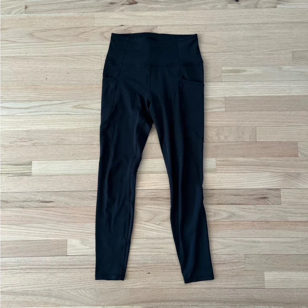 Quince Black Performance Leggings High-Waisted - Picture 5 of 5
